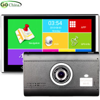 IautoGo 7 "Android GPS DVR навигатор 1080P Автомобильный видеорегистратор 512 М 8G грузовик GPS четырехъядерный планшет GPS WIFI Bluetooth AV-IN