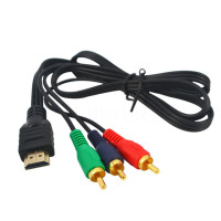 HDMI-адаптер HDMI-совместимый с AV-переходником со штекером на штекер композитный преобразователь HD-видео с внешним интерфейсом в внешний слот видео с внешним интерфейсом стандарта RCA AV/CVSB L/R