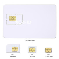 Интеллектуальная Progarmmable Blank LTE USIM 4G карта WCDMA GSM Blank Mini Nano Micro 2FF 3FF 4FF SIM с возможностью записи для телекоммуникационного оператора