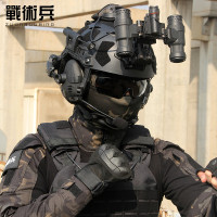 戰術兵FAST SF二代高切戰術安全帽軍迷射擊拾音降噪藍牙耳機夜視儀