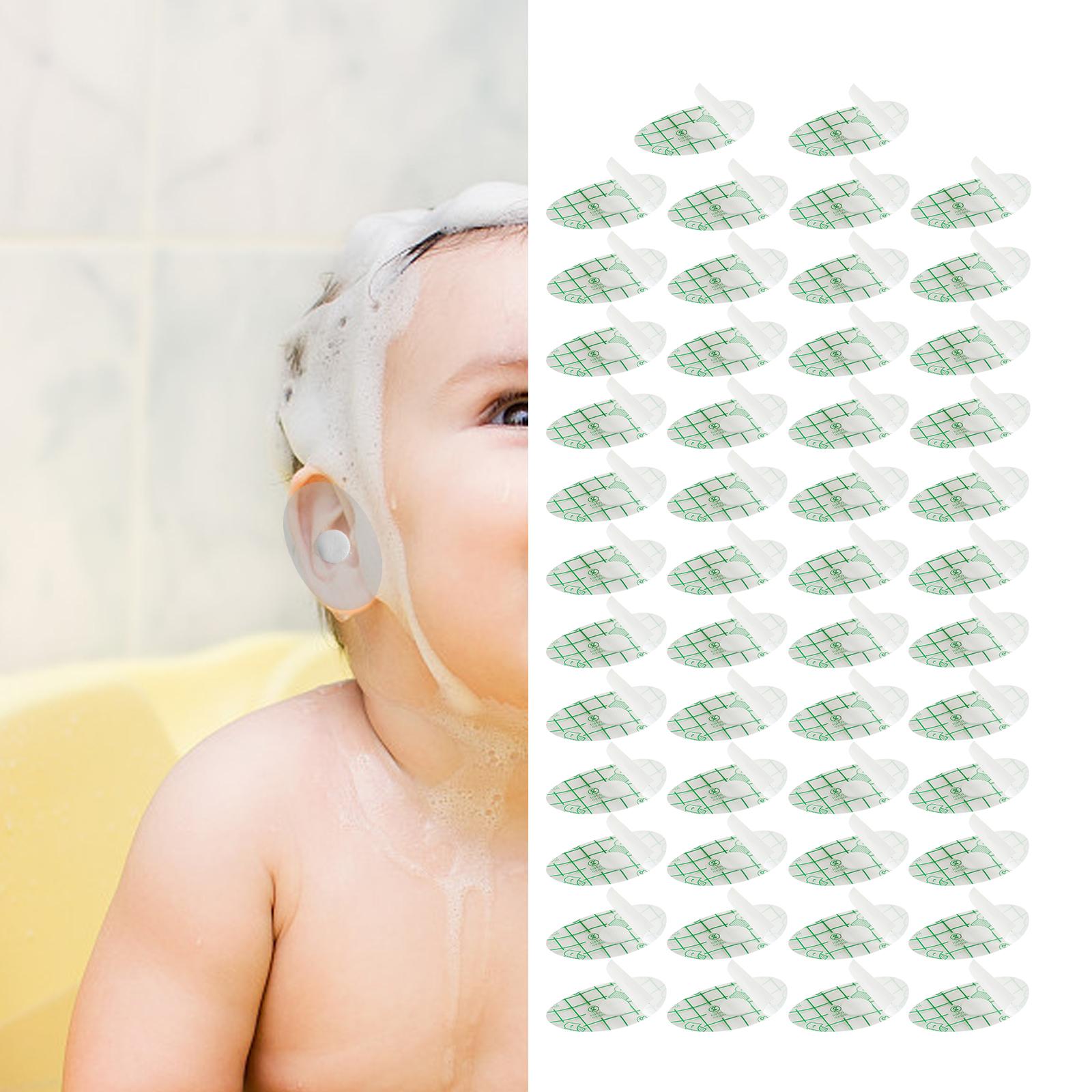 50x Disposable Waterproof Baby Ear Stickers Transparent for Children Newborn