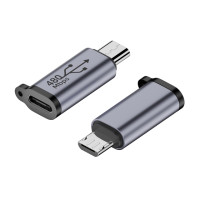 Переходник с Type C «Мама» на Micro USB/Type C «Мама» на Mini USB/Micro USB «мама»