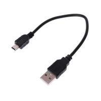 Кабель USB 2,0, короткий штекер-мини 5-контактный кабель для передачи данных