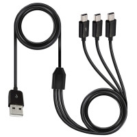 Новинка 1 шт. 1 м 3 в 1 USB A папа 1 на 3 мини USB 5 контактов Mini Usb кабель для зарядки и передачи данных 1 метр Быстрая зарядка Mini USB Y разветвитель Кабель