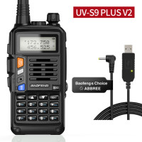 BaoFeng UV-S9 Plus V2 10 Вт перезаряжаемая VHF UHF Водонепроницаемая рация, мощный трансивер, улучшенная версия