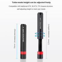 Регулируемый телескопический вращающийся держатель для видеокарты из алюминиевого сплава