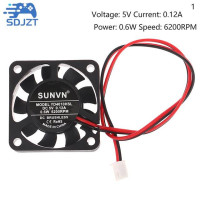 Инновационный и практичный для 4010 безщеточного охлаждения с масляным подшипником, 2-контактный вентилятор для отвода тепла SUNVN 40 мм, бесшумный вентилятор для отвода тепла 5 В, 12 В, 24 В постоянного тока