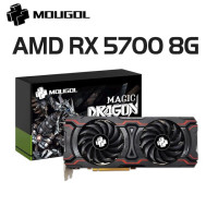 Игровая видеокарта MOUGOL AMD RX5700 8G GDDR6 7nm 8Pin + 6Pin PCIE4.0x16 256Bit, компоненты настольных компьютеров RX 5700