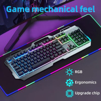 Клавиатура игровая Механическая с RGB-подсветкой, 104 клавиш