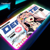 RGB коврик для мыши, большой коврик для мыши, аниме Zero Two XL, коврик для мыши, дорогая в FranXX 02, коврик, светодиодные резиновые коврики для клавиатуры 50x100 см
