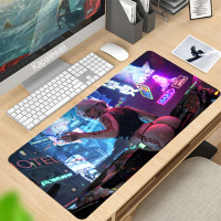 Игровой коврик для мыши Cyberpunk, компьютерные геймеры с блокировкой по краям, Настольный коврик для мыши xxl900 x 400 мм для клавиатуры, ПК, Csgo, LOL, DOTA2