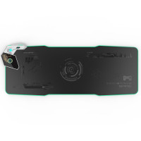 Игровой коврик для мыши с беспроводной зарядкой, RGB подсветка для мыши, 15 Вт, 10 регулируемых режимов, очень большой коврик для мыши для игр, MacBook, ПК, ноутбука