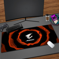 Аксессуары для ПК Gigabyte AORUS, игровой коврик для мыши 100x50, нескользящий мультяшный коврик, Игровая Клавиатура ноутбука, резиновый офисный коврик для CS GO LOL
