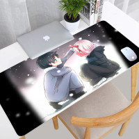 Большой коврик для мыши для девочки из аниме Darling in the FranXX, аксессуары для клавиатуры и ПК, игровой коврик для мыши, мягкий Настольный коврик для компьютера и офиса