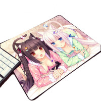 Коврик для мыши Nekopara коврик для мышки с аниме Boob, милый игровой Настольный коврик для девочек, привлекательный коврик в стиле кавайной эстетики корицы, компьютерные офисные столы