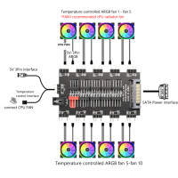 Кабель-разветвитель для ASUS AURA SYNC RGB, 5 В, 3 контакта