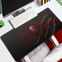 Большой игровой резиновый коврик для мыши MSI Reddragon, размер XXL, игровой коврик для мыши, для клавиатуры, ноутбука, компьютера, скоростная мышь, мышь, настольные игровые коврики