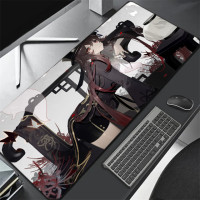 Большой коврик для мыши Genshin Impact 90x40 см, игровые аксессуары, Коврик Для Мыши для ПК, ноутбука, геймера, аниме нескользящий коврик для мыши для ноутбука