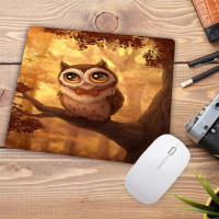 Персонализированный коврик для мыши Mairuige с забавной совой, животным, компьютерная клавиатура, коврик для мыши для дома и офиса, размер 22x18 см, акция