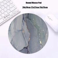 Круглый мраморный коврик для мыши Gabinete Gamer PC