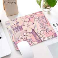 Маленький коврик для мыши с аниме вишневым цветком, игровые аксессуары, Настольный коврик для компьютерной клавиатуры, резиновые коврики, розовый коврик для мыши для ноутбука, кавайный