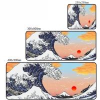 Японский коврик для мыши Kanagawa с большой волной, игровые аксессуары, коврик для мыши, компьютерный коврик, кавайный коврик для мыши, ПК, Игровая клавиатура, коврик