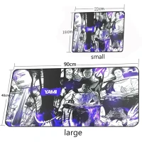 Игровой коврик для мыши, черный клевер, Аниме Коврик для мыши, настольная защита, коврик для клавиатуры, аксессуары для ПК, милые коврики для мыши, Xxl