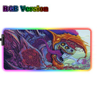 Игровой коврик для мыши Hyper Beast, коврик с RGB светодиодной подсветкой, игровой коврик для настольного компьютера, Нескользящие Коврики для клавиатуры, аксессуары для ПК, расширенный коврик для мыши