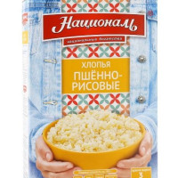 Хлопья Пшенно-Рисовые "Националь" 400 г, 6 шт.
