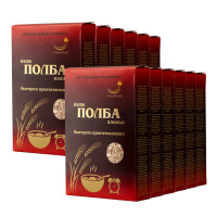 Хлопья из полбы цельнозерновые, 12 упаковок по 300 г., каша быстрого приготовления, без сахара Рондапродукт