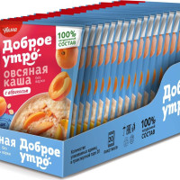 Каша овсяная быстрого приготовления Увелка с абрикосом 20шт по 40г