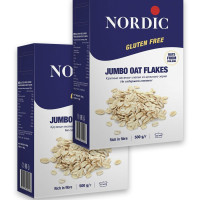 Хлопья Nordic овсяные крупные без глютена 2 шт по 500 г