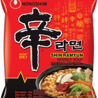 Лапша быстрого приготовления Шин Рамен Nongshim, пачка 120 г, 5 шт.