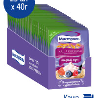 Каша овсяная Ягодный мусс Мистраль,  25шт 40 г