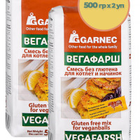 Garnec Смесь Вегафарш для котлет и начинок без глютена 500 г х 2 упаковки