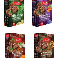 Вышний город Котлеты картофельно-гороховые с жареным луком, 250 г + с овощами и белком семени тыквы, 250 г + с овощами и льном, 270 г + с грибами и льном, 250 г