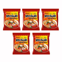 Лапша Нонгшим Neoguri Ramyun острая, со вкусом морепродуктов (5 шт. по 120 г), Южная Корея