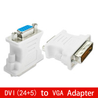 Адаптер DVI (24 + 5) в VGA, конвертер DVI 24 + 5 Pin «папа» в VGA «мама» 1080P для HDTV монитора, компьютера, ноутбука