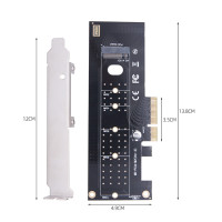 Плата-адаптер OULLX M.2 NVMe SSD к PCI-E 4X 8X 16X PCIE 3,0