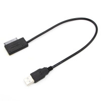 USB 2,0 к ноутбуку Mini Sata II 7 + 6 13Pin адаптер конвертер кабель для ноутбука DVD ROM тонкий кабель для передачи данных SATA к USB