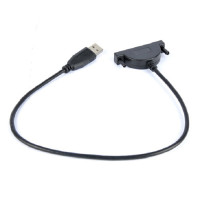 Адаптер USB 2,0 на Mini Sata II 7 + 6 13Pin для ноутбука, CD, DVD, ROM, привода Slim Line