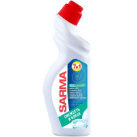 Чистящее средство для сантехники Sarma "Свежесть", антибактериальный эффект без хлора, гель, 750 мл