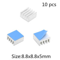 Алюминиевый радиатор для электронного чипа IC RAM MOS Dynatron Raspberry Pi