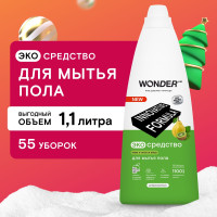 Средство для мытья пола WONDER LAB, экологичное, концентрированное, с ароматом киви и листьев айвы, 1100 мл