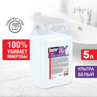Средство чистящее для ванн и туалета SANFOR CHLORUM Ультра Белый, 5 л