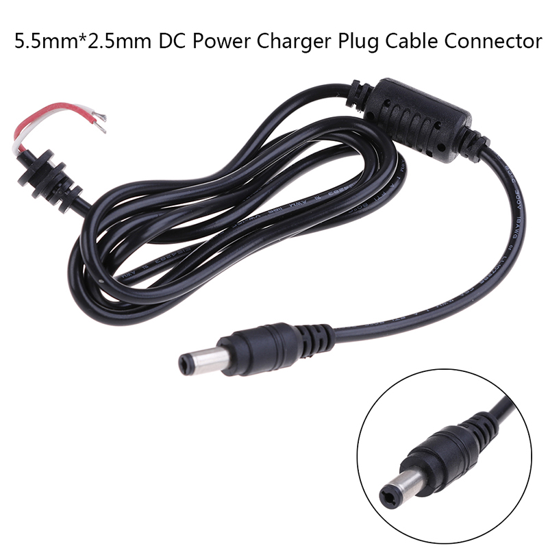 1Pc DC 5.5x2.5mm power charger plug cable connector for Laptop adapter 120cm DC Power Charger Plug Cable Connector