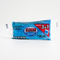 Kloger Средство для унитаза чистящий блок запасной с гелевой вставкой морской 40 - 3 шт.