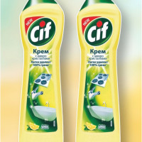Крем чистящий Cif Актив лимон, 500 мл 2 шт