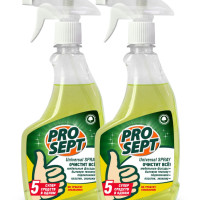 Prosept Uni Spray Универсальный отбеливающий спрей для уборки с антистатическим эффектом 500 мл-набор 2 шт. 