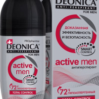 DEONICA ДезодорантАнтиперспирант мужской Deonica For Men PROpharma ACTIVE MEN, 50 мл, ролик